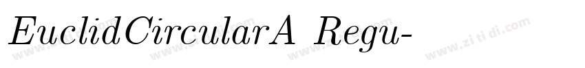 EuclidCircularA Regu字体转换